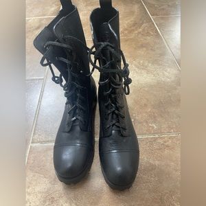 Tory Burch Combat Lace up Boots